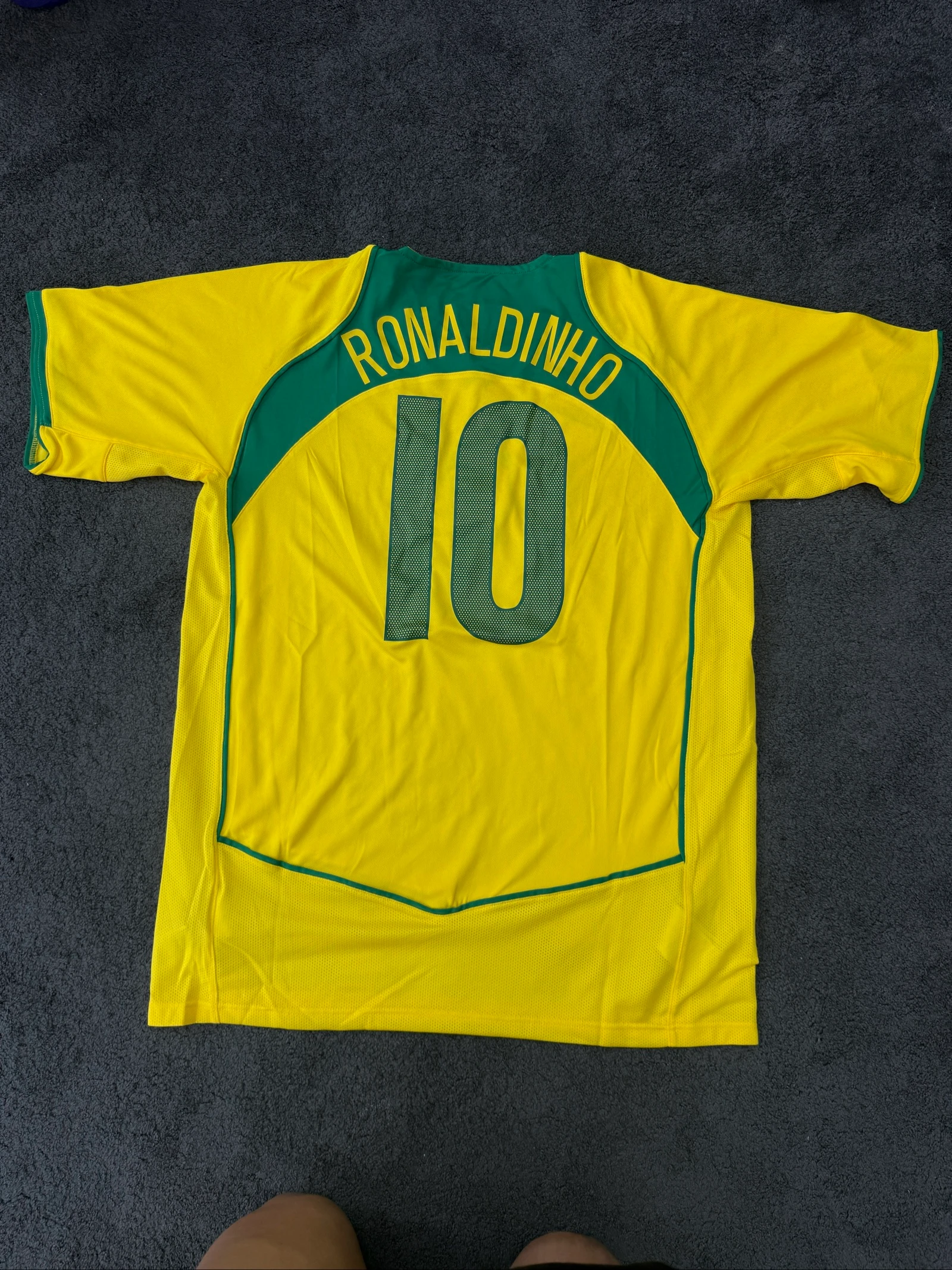 Camiseta de fútbol de Ronaldinho 10 Brasil XL Nike – photo 2